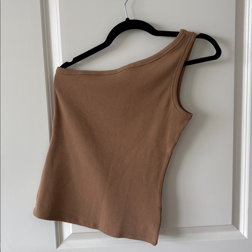 H&M Ribbed One Shoulder Top